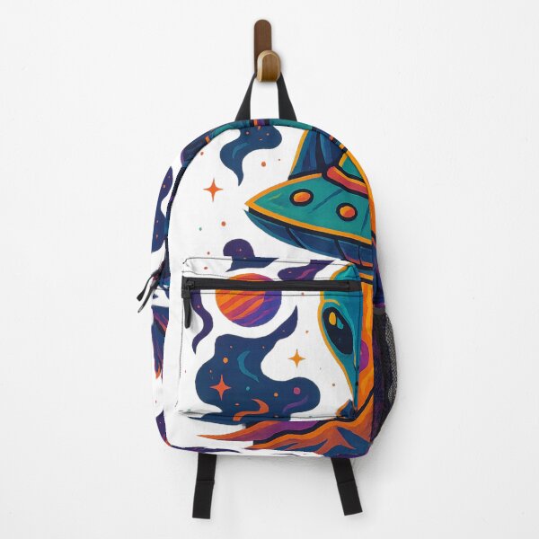 Item preview, Full Color Cosmic Alien Scene with UFO designed and sold by Khayallab .