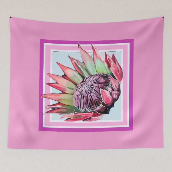 Item preview, King Protea Hand Drawn Painted Flower  designed and sold by kel72.