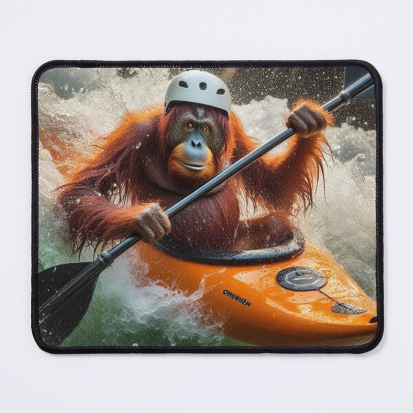 Item preview, "Paddlin' Primate: Oar-angutan on the Rapids!" designed and sold by Print Fiction.