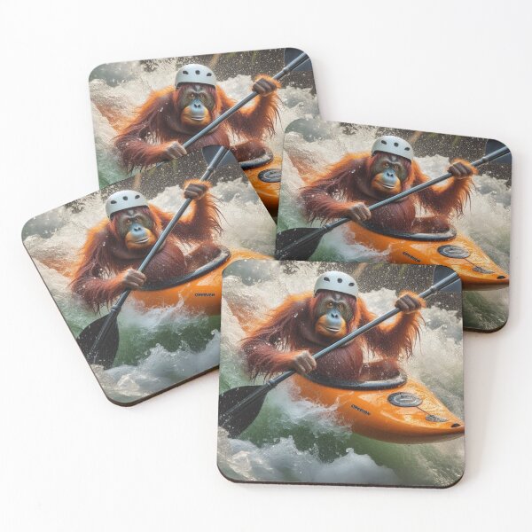 Item preview, "Paddlin' Primate: Oar-angutan on the Rapids!" designed and sold by Print Fiction.