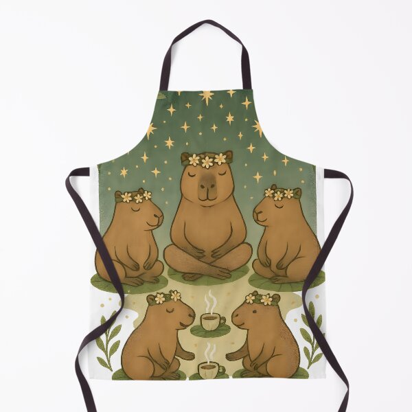 Item preview, Capybara Meditation Under Starry Canopy designed and sold by shockSpot.