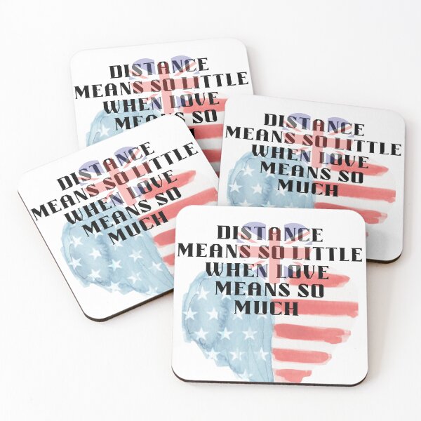 Item preview, Distance Means So Little When Love Means So Much-Long Distance Love Heart Flag Design" designed and sold by StudioWhitworth.