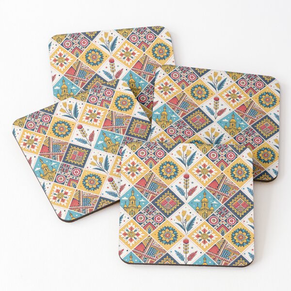 Item preview, Vibrant Ukrainian Inspired Folk Art Pattern with Traditional Motifs. designed and sold by RGShirtWorks.