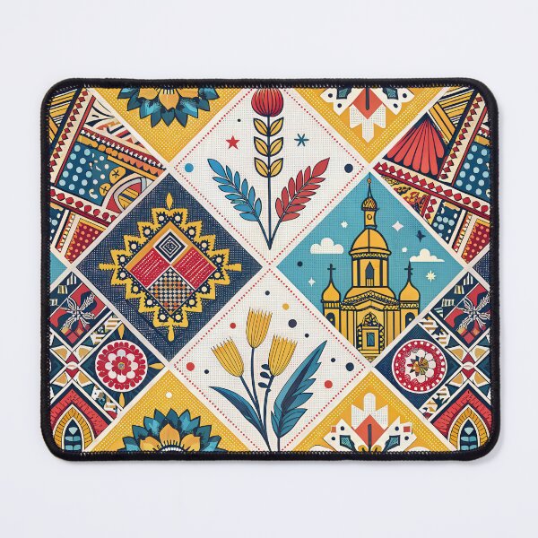 Item preview, Vibrant Ukrainian Inspired Folk Art Pattern with Traditional Motifs. designed and sold by RGShirtWorks.