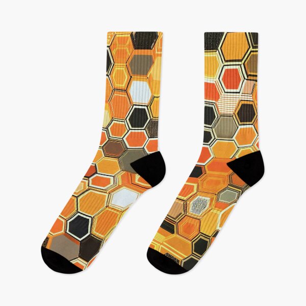 Item preview, Vibrant Hexagonal Honeycomb Pattern designed and sold by Rostislav Bouda.