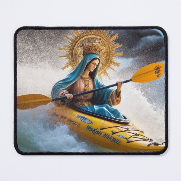 Item preview, "Holy Row-lly! Our Lady of Whitewater Miracles" designed and sold by Print Fiction.
