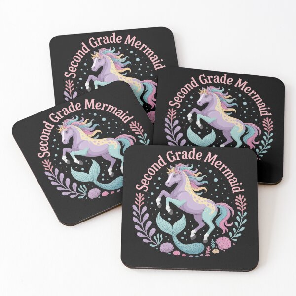 Item preview, Second Grade Mermaid Back To School with Magical Seahorse Unicorn Vibes designed and sold by Marpin91.