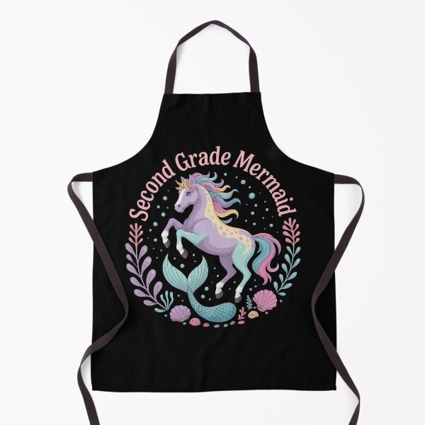 Item preview, Second Grade Mermaid Back To School with Magical Seahorse Unicorn Vibes designed and sold by Marpin91.