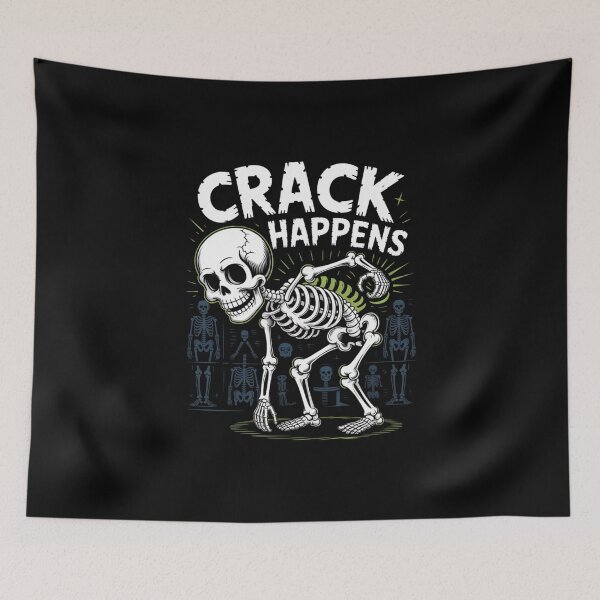 Item preview, Crack Happens Halloween Osteopath Humor designed and sold by osteopath shop.