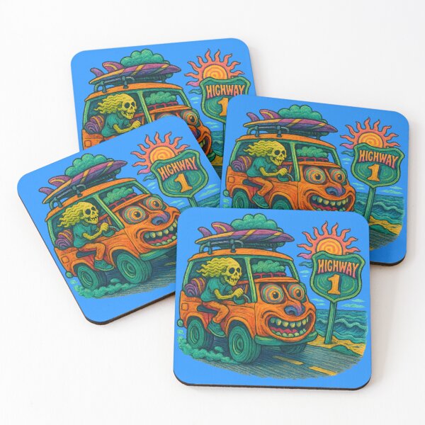 Item preview, Psychedelic Vanlife Riders Highway 1 designed and sold by shockSpot.