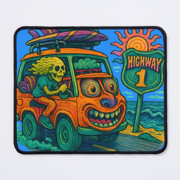 Item preview, Psychedelic Vanlife Riders Highway 1 designed and sold by shockSpot.