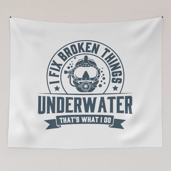 Item preview, Vintage-Style Statement T-Shirt for Commercial Divers & Scuba Enthusiasts designed and sold by Viktor Milana.