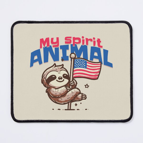 Item preview, My Spirit Animal Sloth USA Edition designed and sold by dudelinart.