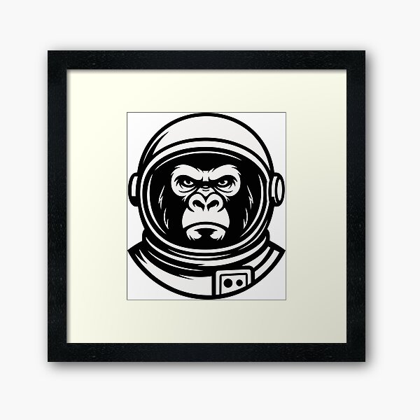 Vista previa del artículo con la obra «Gorila Poderoso: Un Símbolo de Fuerza y Ferocidad», diseñado y vendido por Apex-Ape.