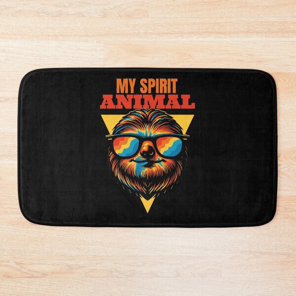 Item preview, My Spirit Animal Colorfun Retro Sloth designed and sold by dudelinart.