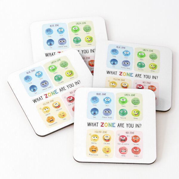 Item preview, What Zone Are You In? Emotion Zones Chart For Kids designed and sold by hisole j.