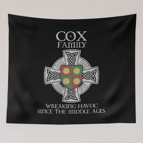 Item preview, Cox Family Crest – Medieval Heritage Emblem for Ancestry Lovers & Vintage Style Fans designed and sold by 9X FR.