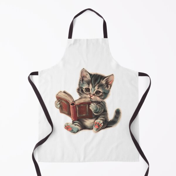 Item preview, Cute cat reading book retro children illustration designed and sold by Anbe_design.