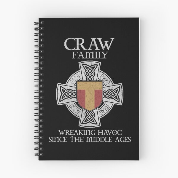 Item preview, Craw Family Crest – Medieval Heritage Emblem for Ancestry Lovers & Vintage Style Fans designed and sold by 9X FR.