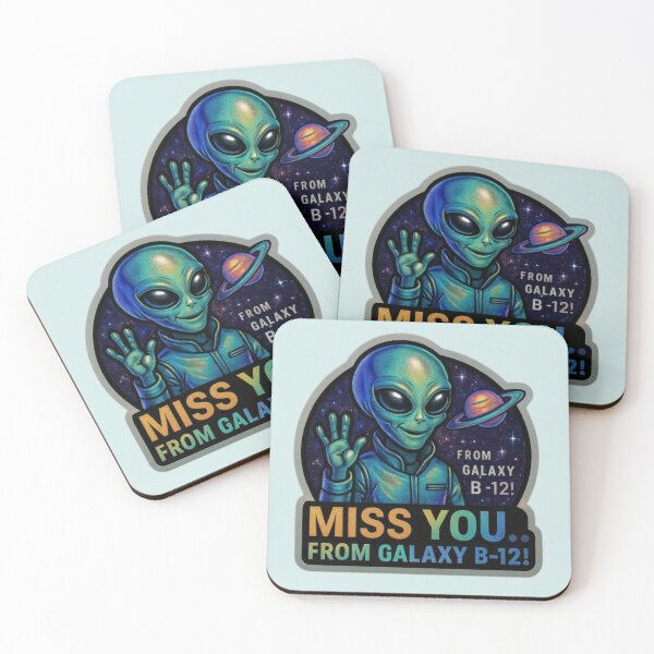 Item preview, “MISS YOU.. FROM GALAXY B-12!” designed and sold by Phrachan Kan-ya.