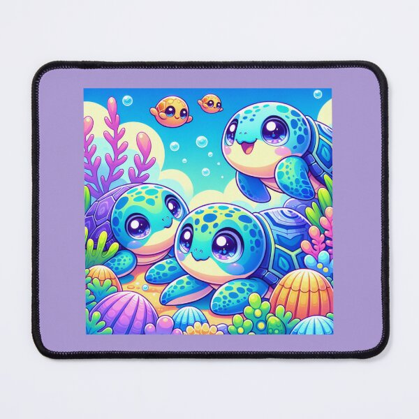 Item preview, A KWAII TURTLES UNDERWATER designed and sold by Catalina Kate.