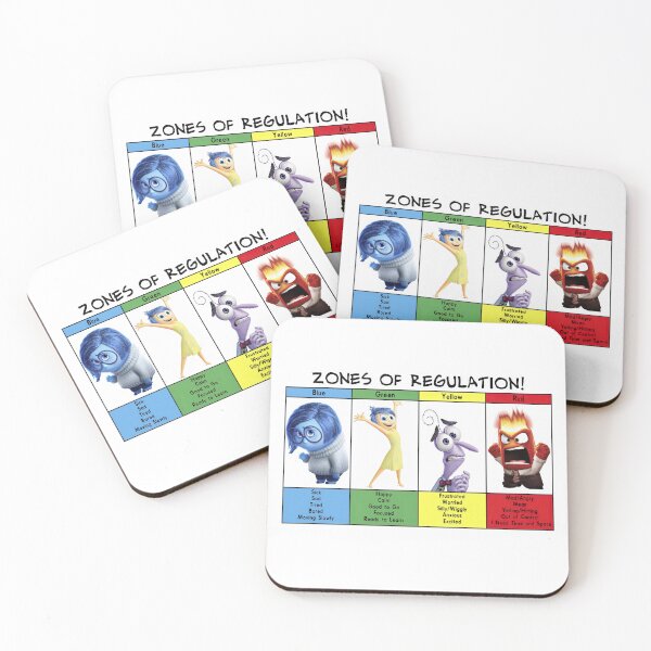 Item preview, Inside Out Inspired Zones of Regulation Chart for Kids designed and sold by hisole j.