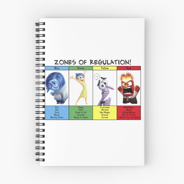 Item preview, Inside Out Inspired Zones of Regulation Chart for Kids designed and sold by hisole j.