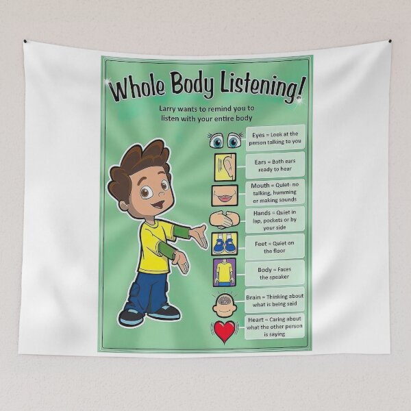 Item preview, Whole Body Listening Poster designed and sold by hisole j.
