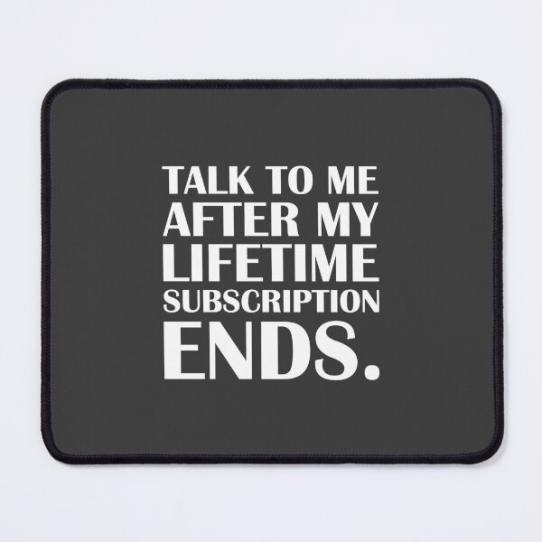 Item preview, Talk to Me After My Lifetime Subscription Ends. / Introvert Joke Funny T-Shirt Label designed and sold by introvertvibes.