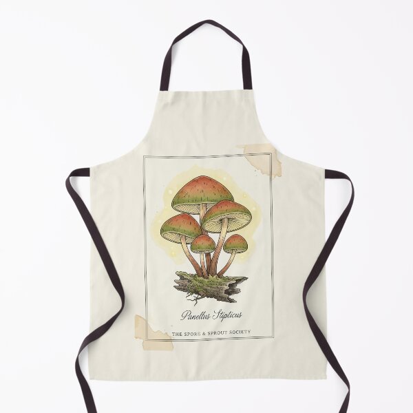Item preview, Magical Glowing Mushroom Forestcore Botanical Art designed and sold by StudioJohan.