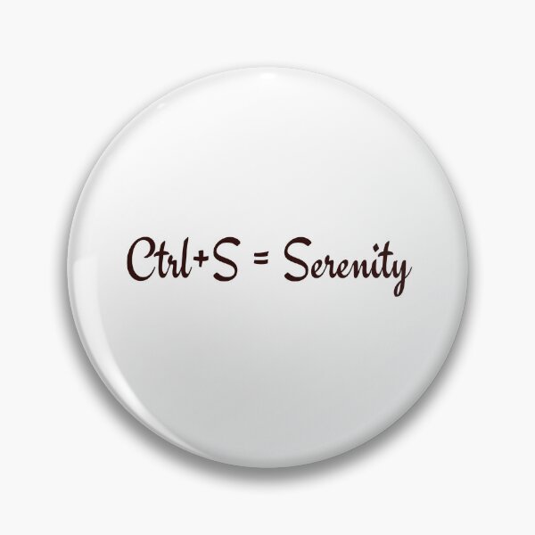 Item preview, Ctrl + S = Serenity - Stoic Survival at the Office Job designed and sold by LexaArtworks.