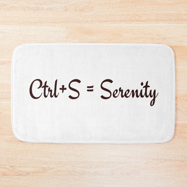 Item preview, Ctrl + S = Serenity - Stoic Survival at the Office Job designed and sold by LexaArtworks.