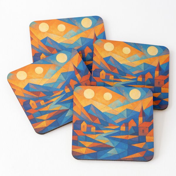 Item preview, Cubist flood of colors in the landscape designed and sold by Sigtrix.