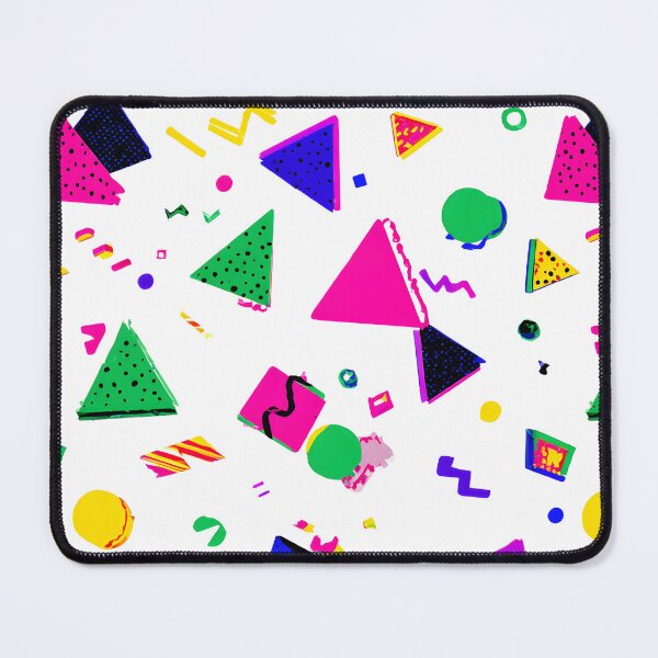 Item preview, Neon Pop 90's - Fun Retro Pattern designed and sold by Queen Faceless Designs.