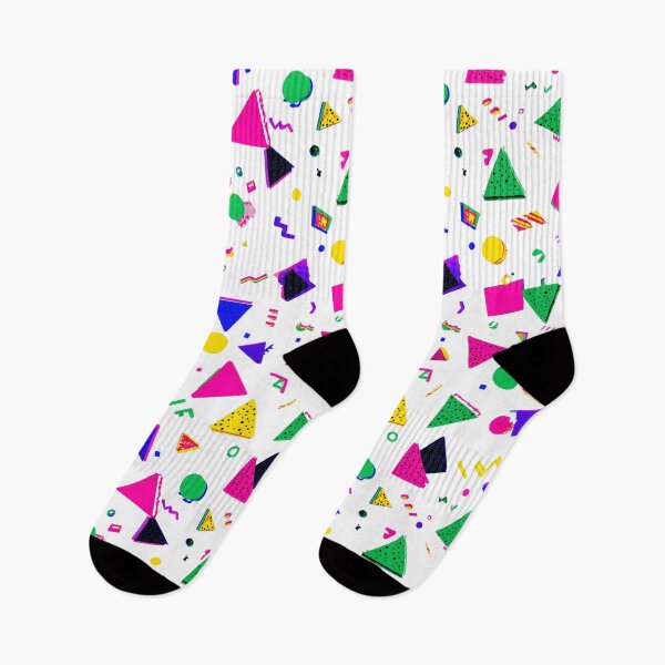 Item preview, Neon Pop 90's - Fun Retro Pattern designed and sold by Queen Faceless Designs.