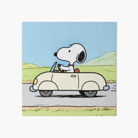 Vista previa del artículo con la obra «paseo en coche con snoopy», diseñado y vendido por edaerenn.