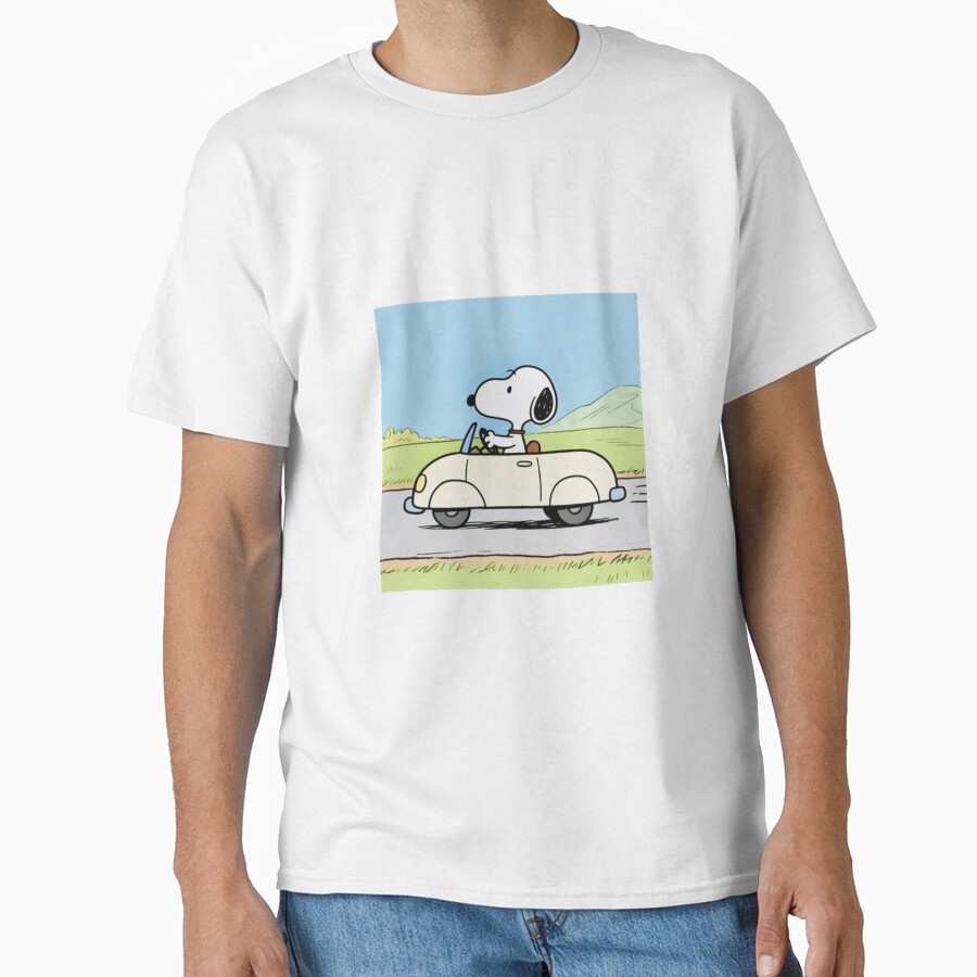 Car Ride With Snoopy Classic T-Shirt Shirtcanvas