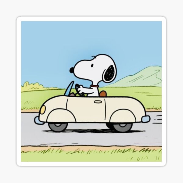Item preview, car ride with snoopy designed and sold by edaerenn.
