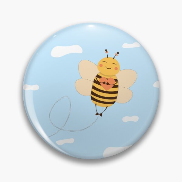 Item preview, Happy Bee Flying with a Heart designed and sold by rymarenko.