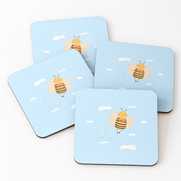 Item preview, Happy Bee Flying with a Heart designed and sold by rymarenko.