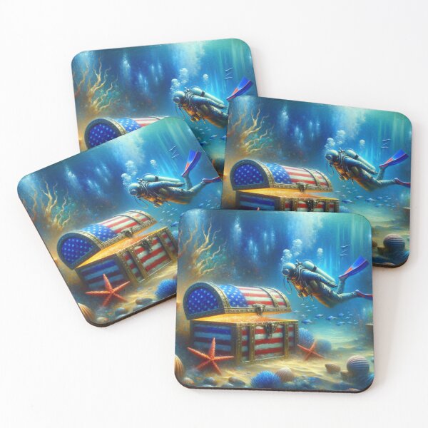 Item preview, Underwater American Chest designed and sold by M-Y-A-R-T-.