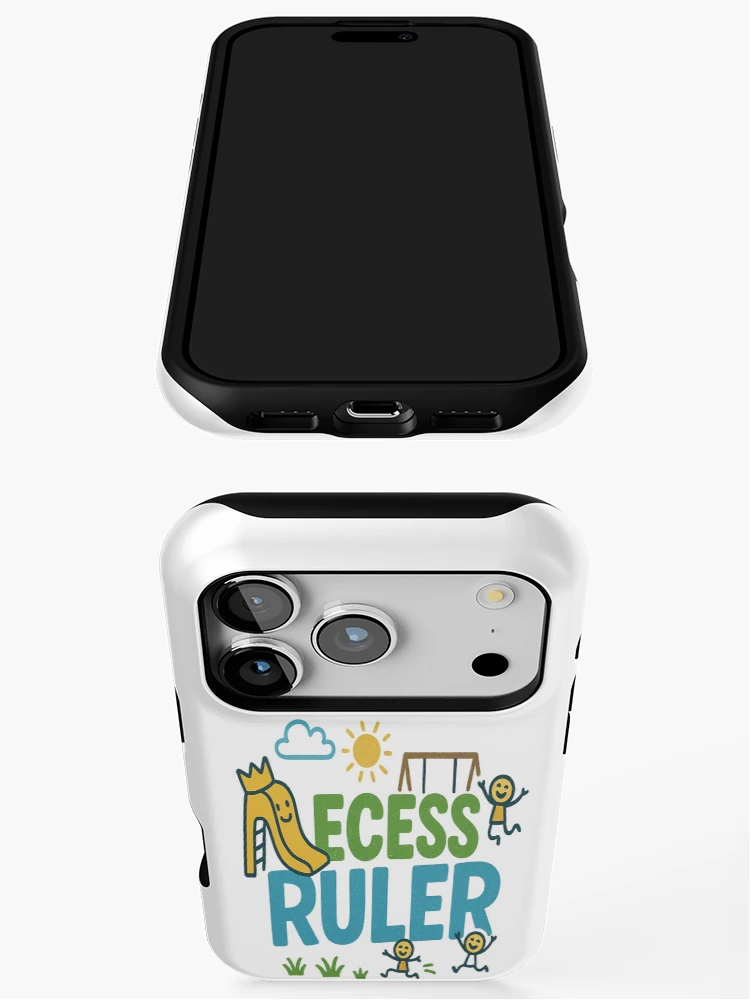 Thumbnail 3 of 4, iPhone Case, Recess Ruler – Fun Back to School Design designed and sold by Rajasekar.