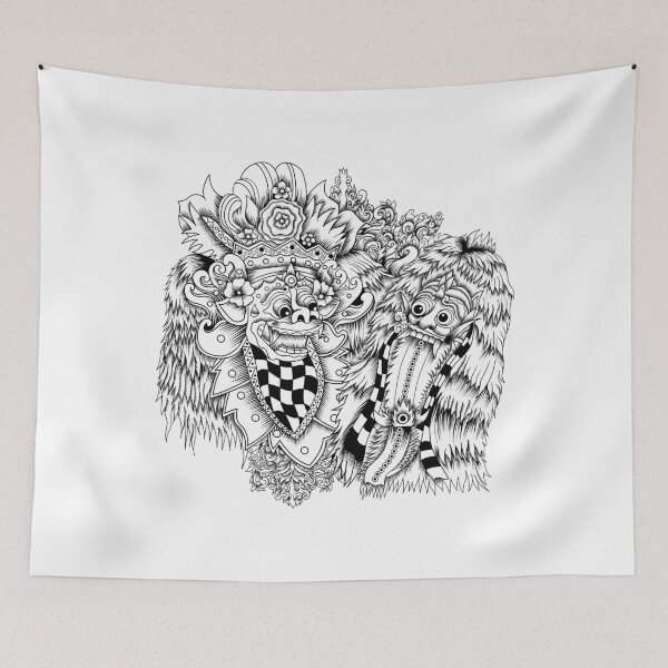 Item preview, Barong Mask: Iconic Balinese Mythical Protector Design designed and sold by FK2012.