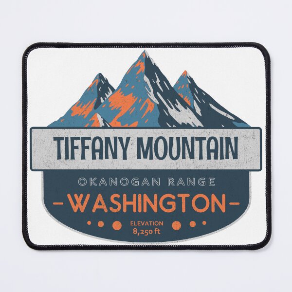 Item preview, Tiffany Mountain, Okanogan Range, Washington, Mountain Badge designed and sold by Wanderful-roads.