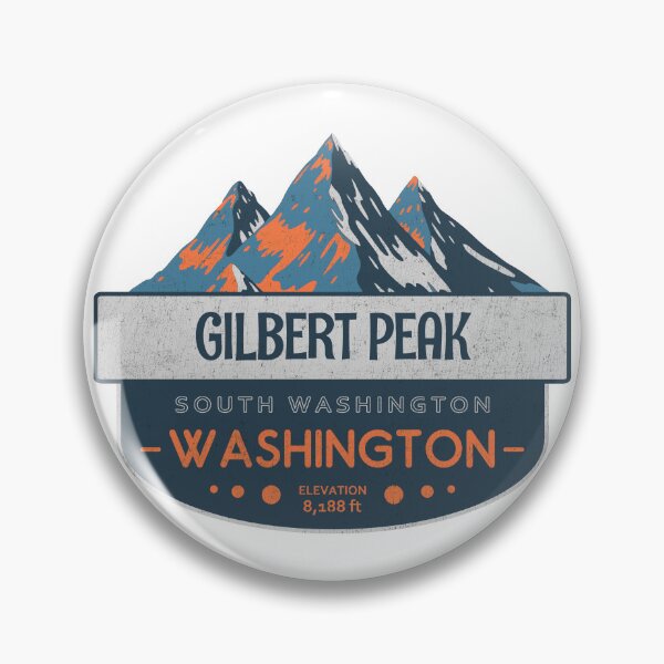 Item preview, Gilbert Peak, South Washington Cascades, Washington, Mountain Badge designed and sold by Wanderful-roads.
