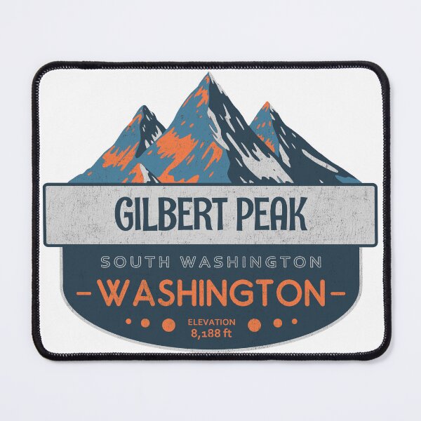 Item preview, Gilbert Peak, South Washington Cascades, Washington, Mountain Badge designed and sold by Wanderful-roads.