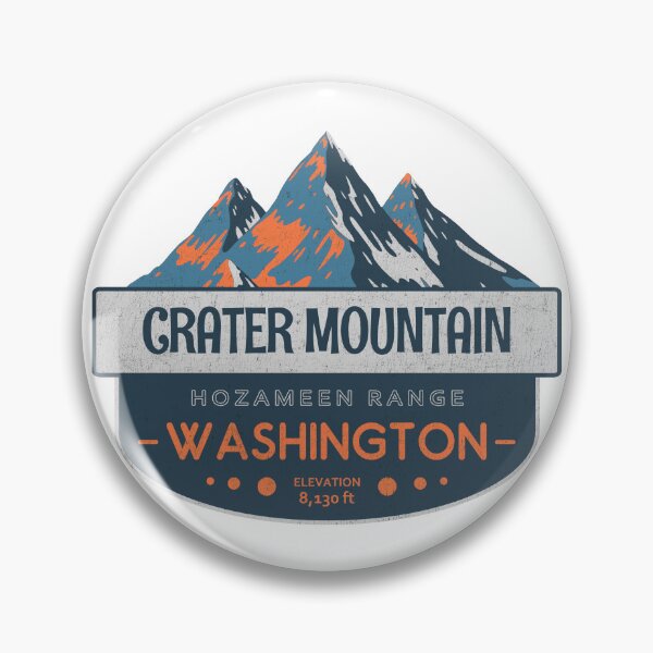 Item preview, Crater Mountain, Hozameen Range, Washington, Mountain Badge designed and sold by Wanderful-roads.