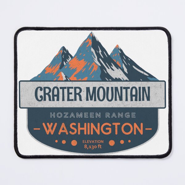 Item preview, Crater Mountain, Hozameen Range, Washington, Mountain Badge designed and sold by Wanderful-roads.