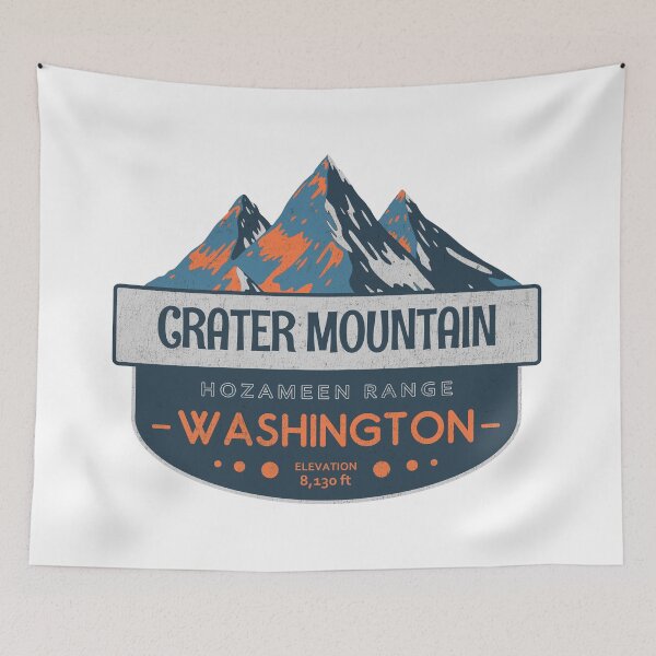 Item preview, Crater Mountain, Hozameen Range, Washington, Mountain Badge designed and sold by Wanderful-roads.