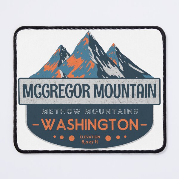 Item preview, McGregor Mountain, Methow Mountains, Washington, Mountain Badge designed and sold by Wanderful-roads.
